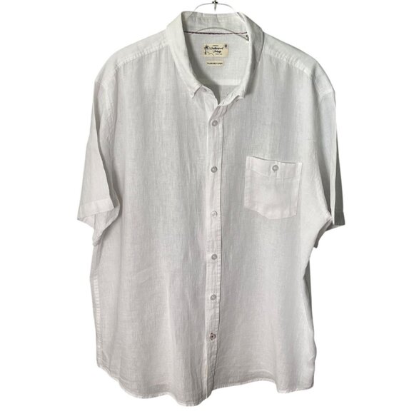 Weatherproof Vintage Men’s Linen Cotton Camp Shirt – Size XXL – White - Picture 1 of 8